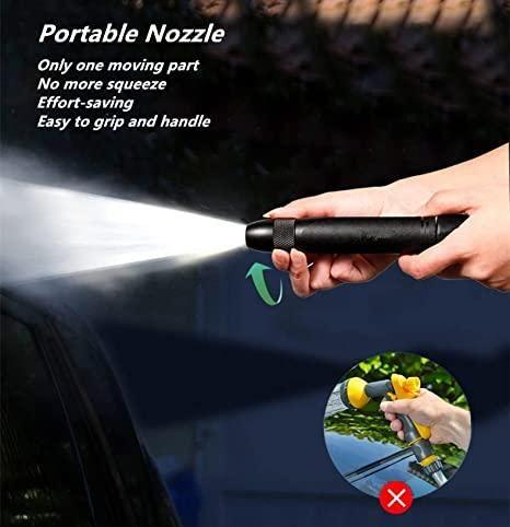 Water Spray Nozzle- High Pressure Sprayer Washer Wand Portable Watering Sprayer For Window Washing