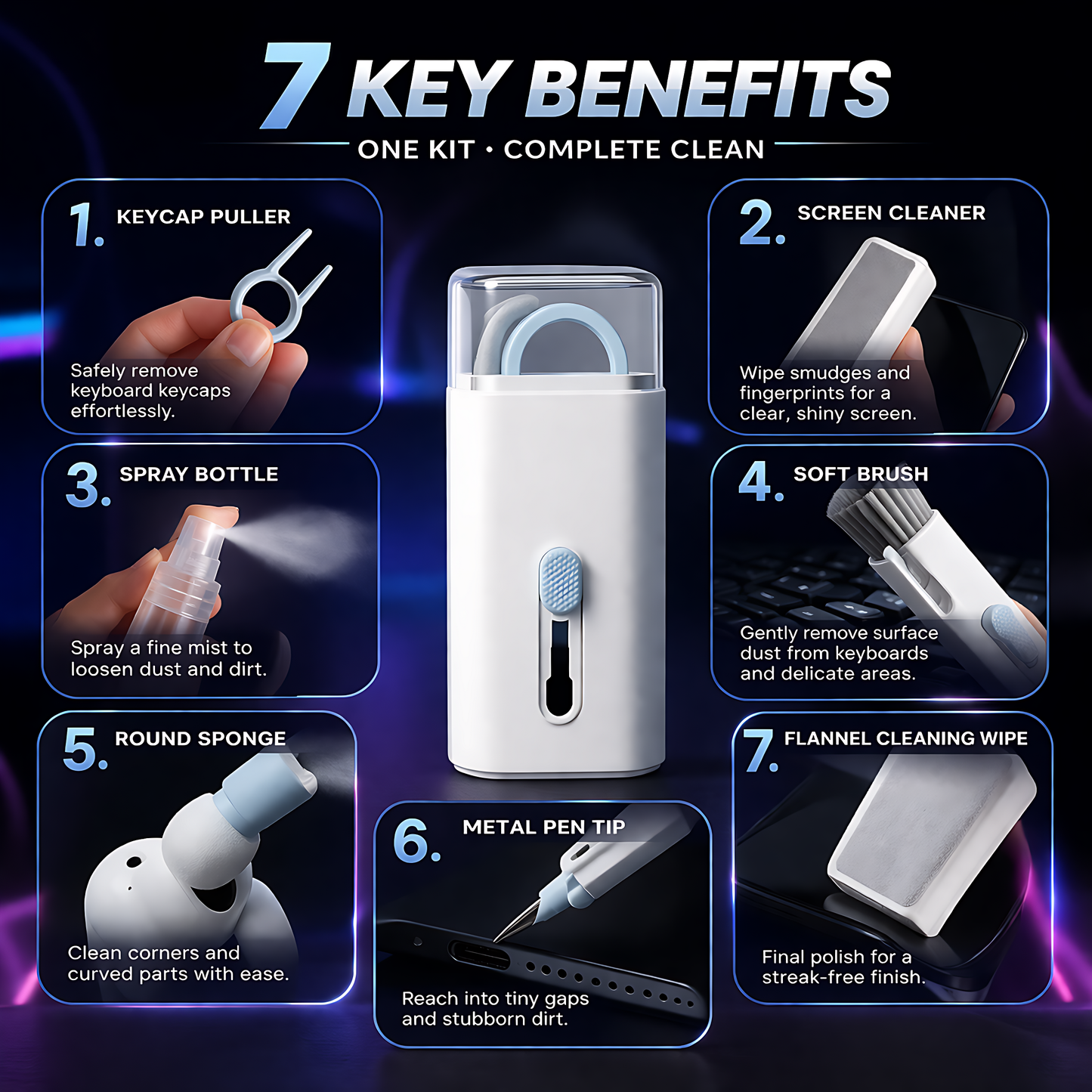 Smart Gadget Cleaning Kit 🧼 – Deep Clean Made Easy