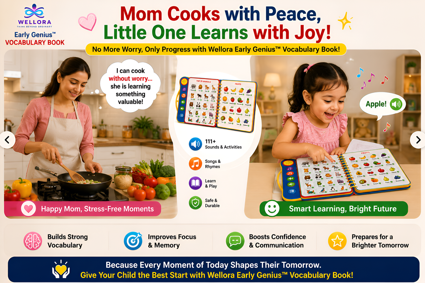 WELLORA Early Genius™ VOCABULARY BOOK