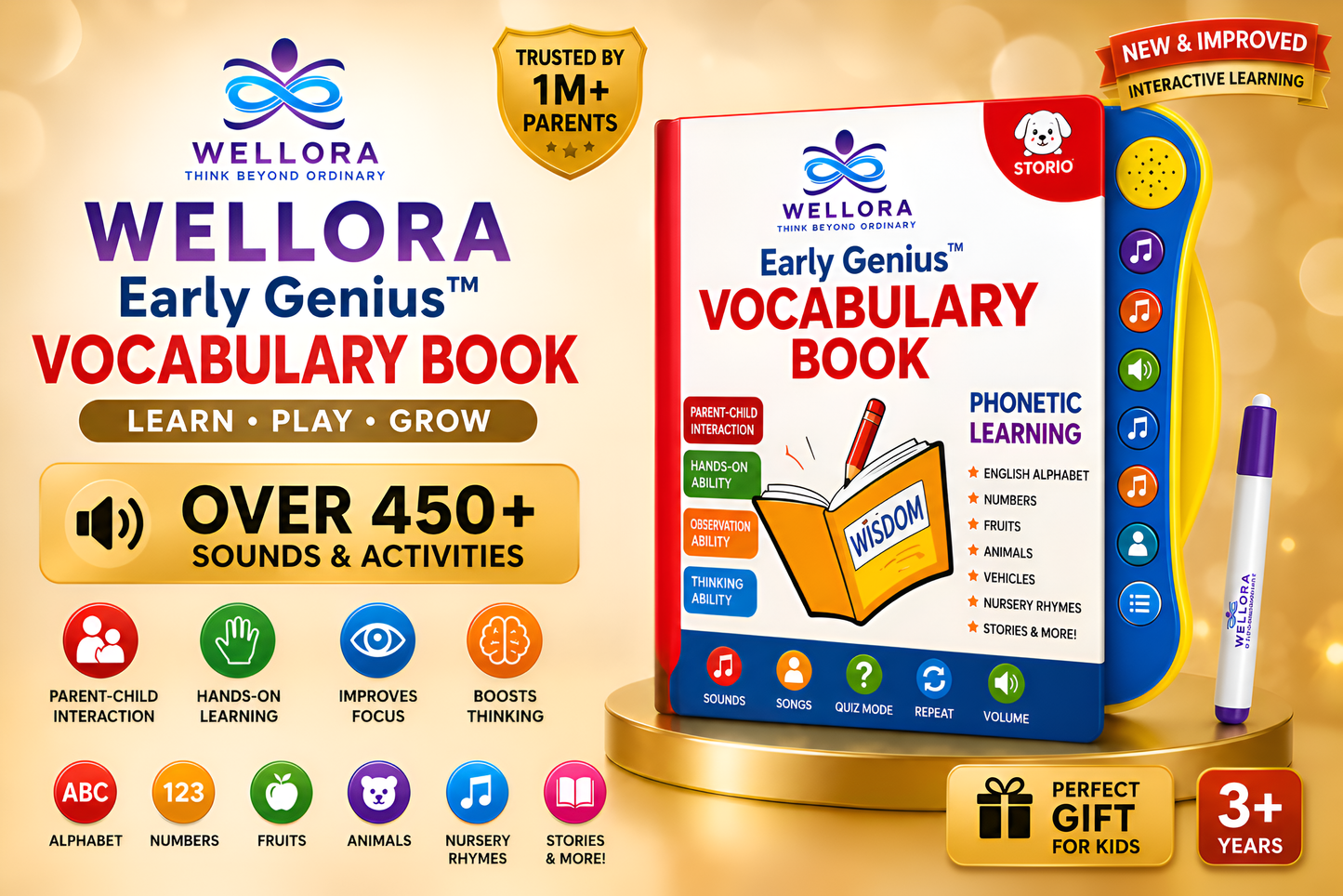 WELLORA Early Genius™ VOCABULARY BOOK
