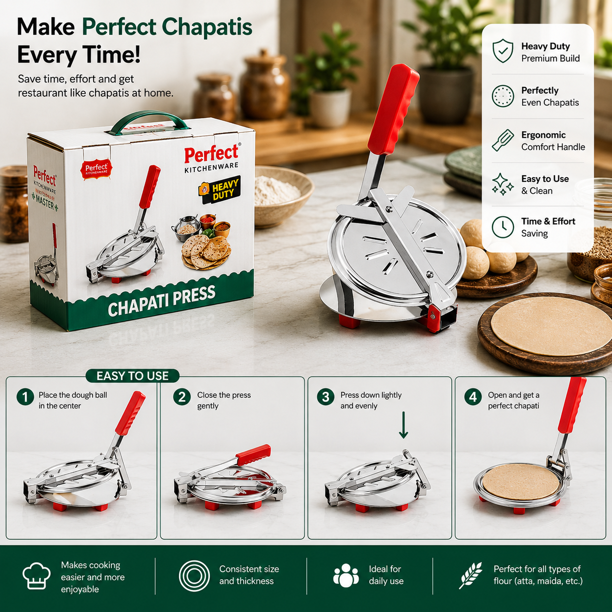 WELLORA DOUGH MASTER PRESS