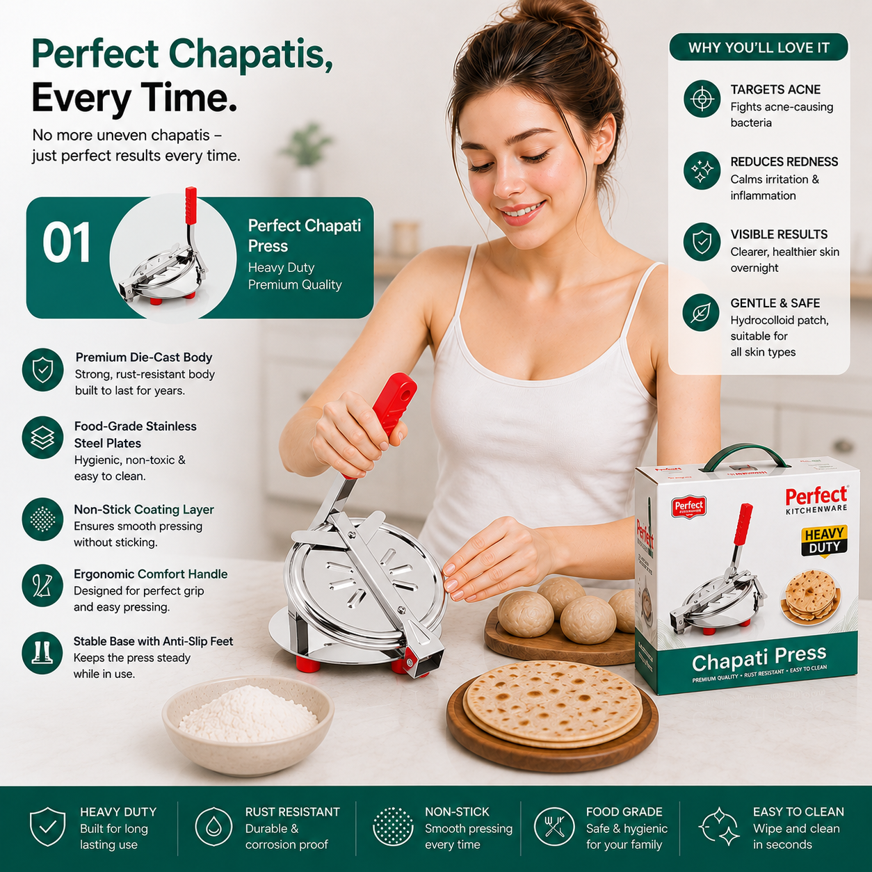 WELLORA DOUGH MASTER PRESS