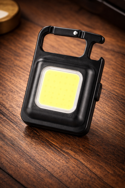 Mini LED COB Flashlight , Keychain Light, 500 Lumen Rechargeable Flashlights