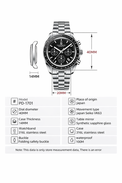 BD Men Silver Stainless Steel Strap Watch