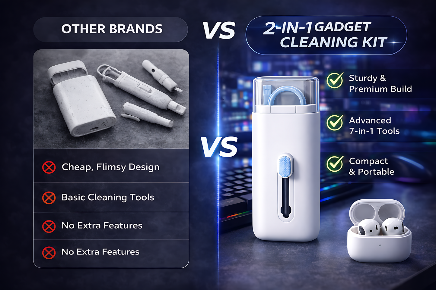 Smart Gadget Cleaning Kit 🧼 – Deep Clean Made Easy