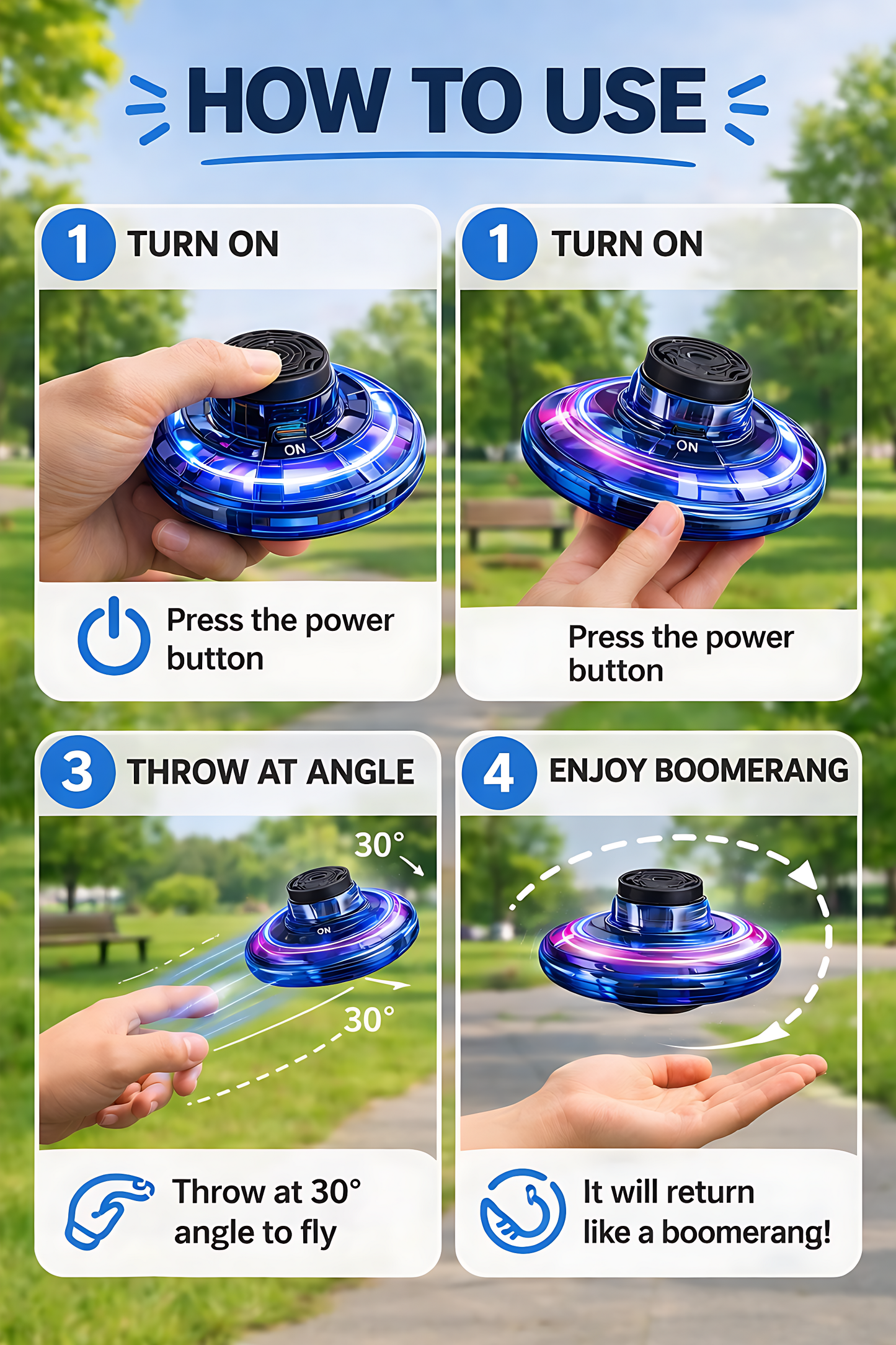🌈 GRAVITY POWERED FLYING SPINNER🛸