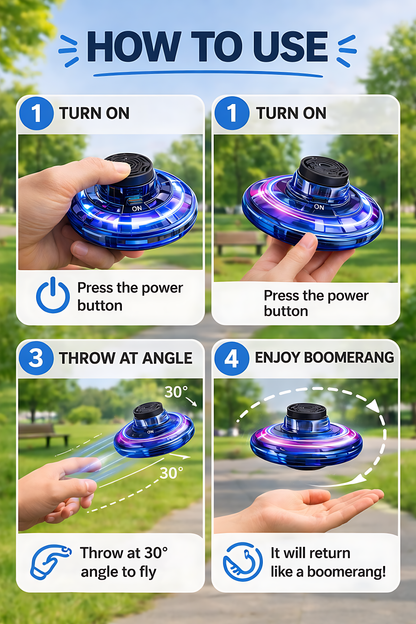 🌈 GRAVITY POWERED FLYING SPINNER🛸