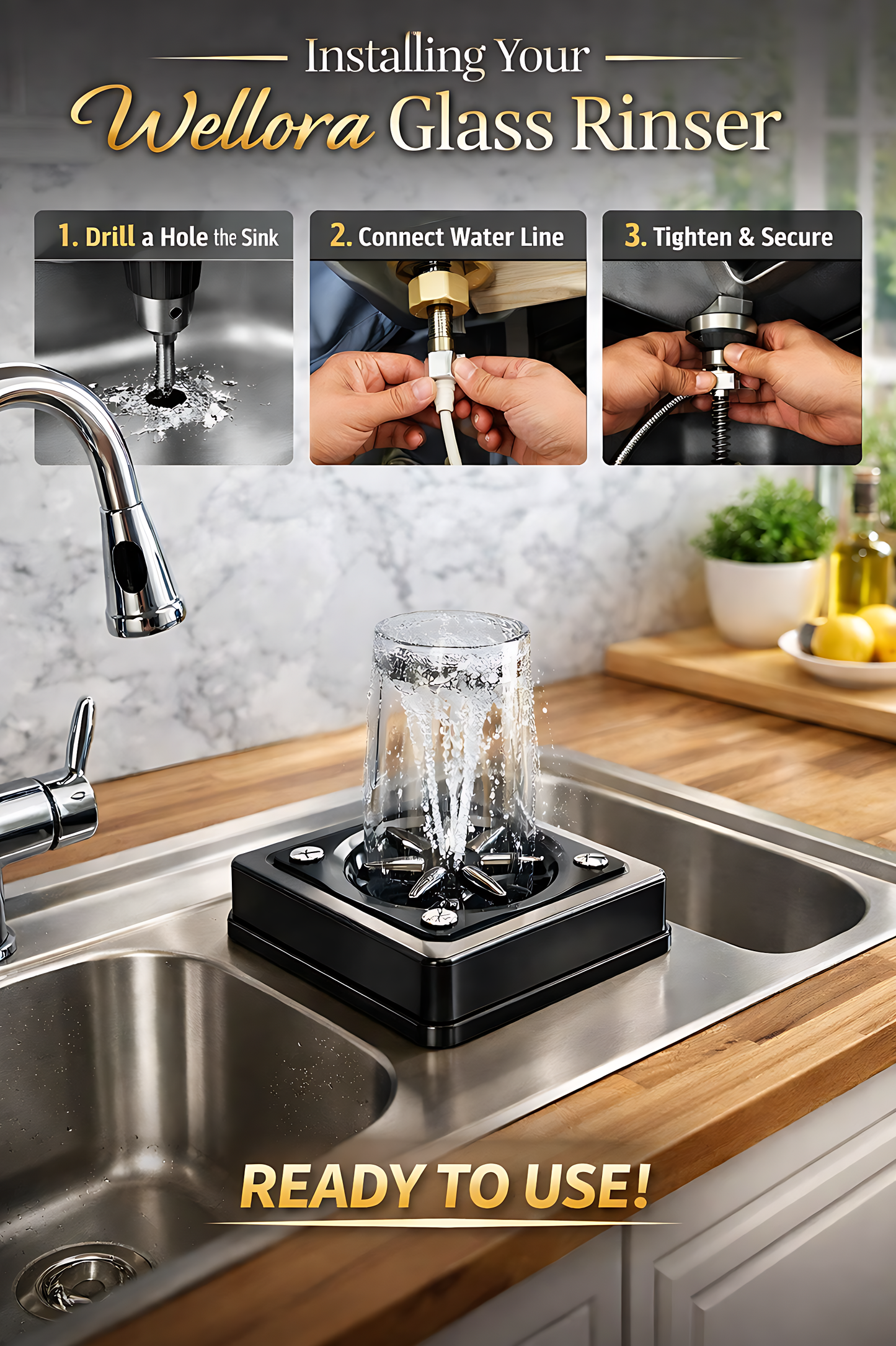 WELLORA GLASS RINSER