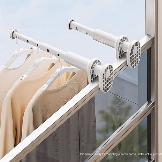 WELLORA Portable-Foldable Cloth Hanger 🧺🔥 (Holds Up to 10KG 💪) PACK OF TWO