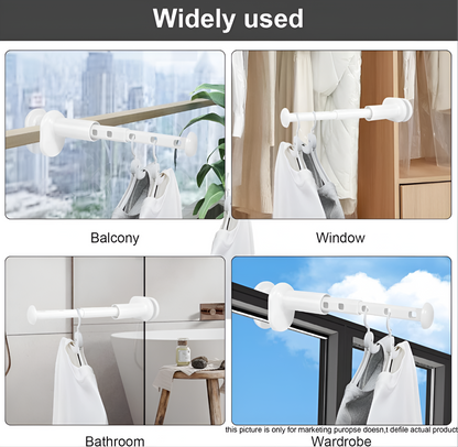 WELLORA Portable-Foldable Cloth Hanger 🧺🔥 (Holds Up to 10KG 💪) PACK OF TWO
